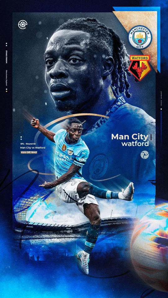 Jérémy Doku matchday creative by Jake Nembhard