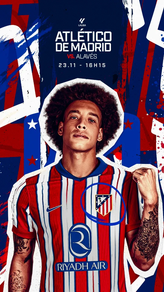 Axel Witsel Atlético Madrid matchday creative by Jake Nembhard